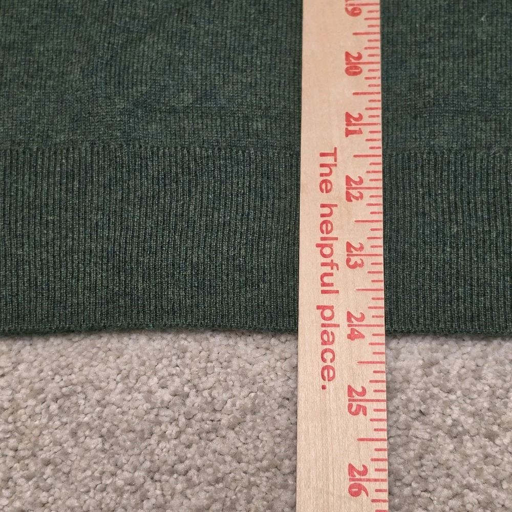 Quince Womens Mongolian Cashmere Crewneck Sweater Forest Floor Green Sz M NWT - Picture 6 of 8